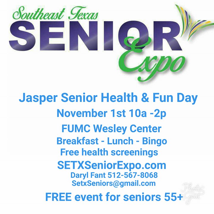 senior expo Jasper TX, health fair Jasper TX, senior events Jasper TX, senior resources Jasper TX